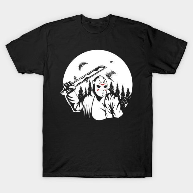 Machete Moon T-Shirt by gastaocared